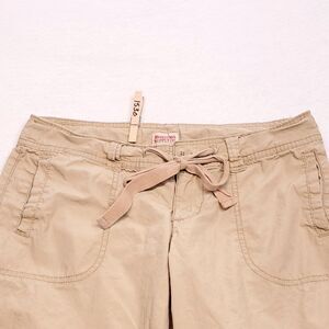 Mossimo Supply Co Button Zip Casual Chino Short Shorts Womens Size 7 Beige